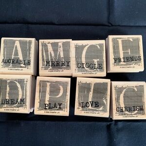 Stampin Up stamps.